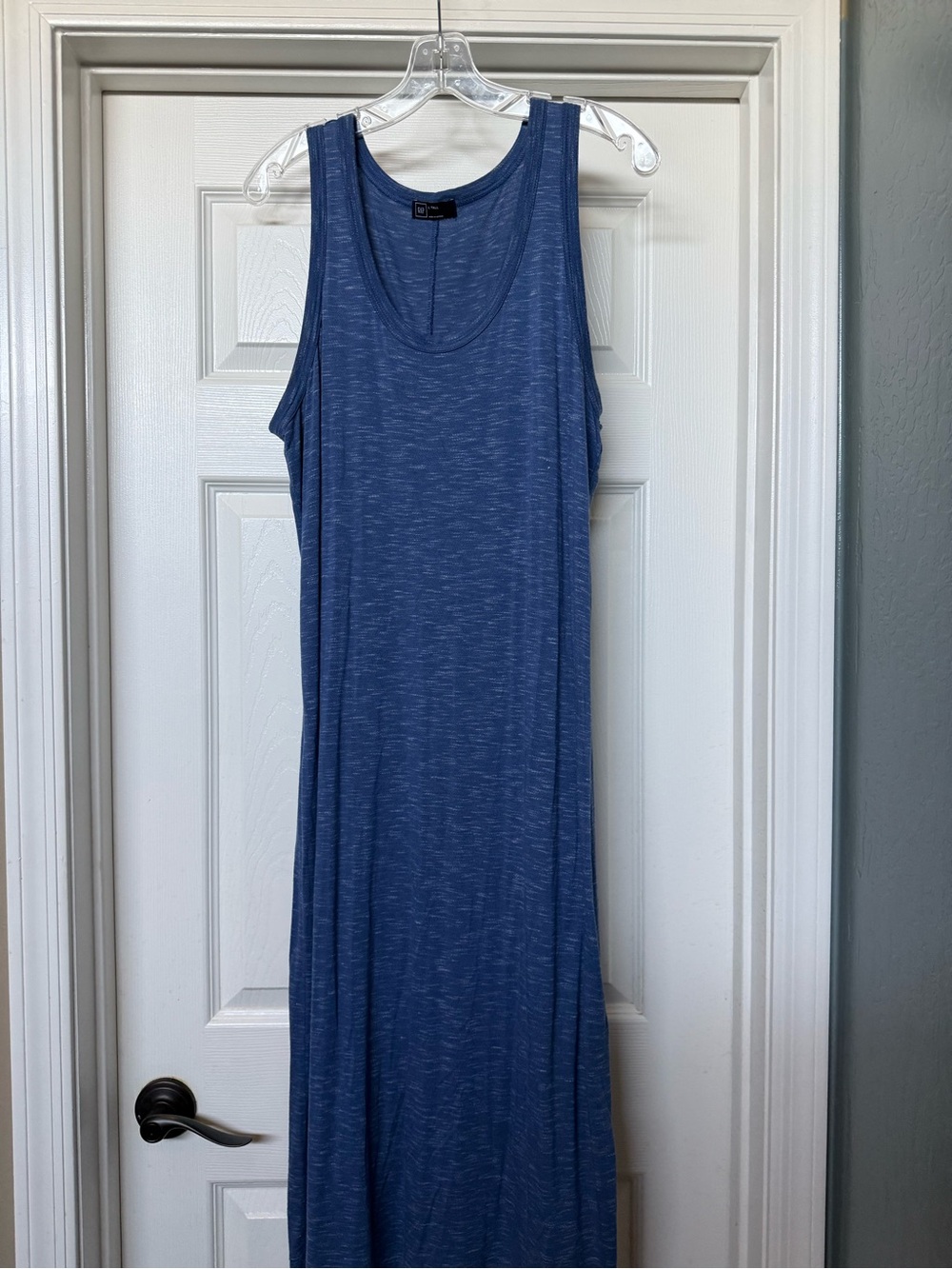 GAP Heathered Blue Sleeveless MIDI Dress